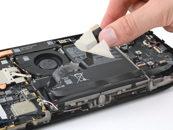 Steam Deck OLED Battery Replacement, Remove the interconnect cable: crwdns2935265:014crwdnd2935265:02crwdnd2935265:03crwdne2935265:0