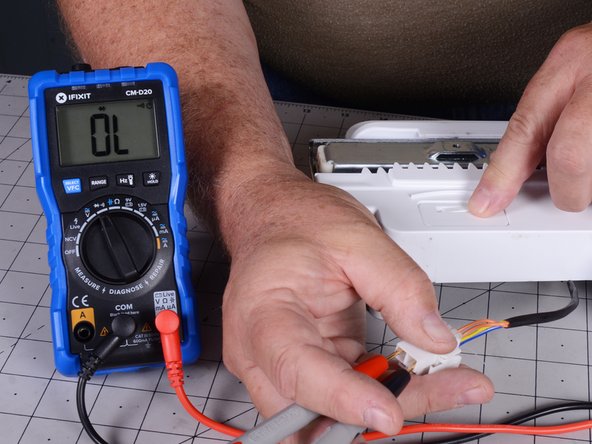 LG Refrigerator LFX25973 Freezer Drawer Switch Testing and Replacement, Test the door switch: crwdns2935265:012crwdnd2935265:02crwdnd2935265:02crwdne2935265:0