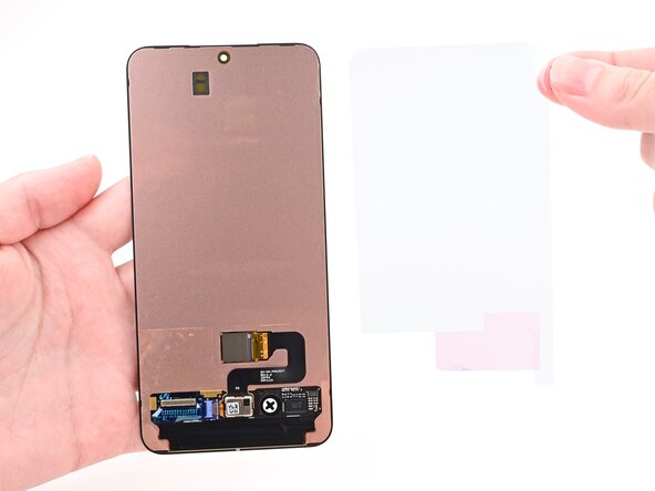 Samsung Galaxy S22 Screen Replacement, Prepare the replacement screen: step 53, image 3 of 3