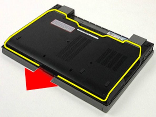 Dell Latitude E6410 CMOS Battery Replacement, Remove the access panel: crwdns2935265:03crwdnd2935265:02crwdnd2935265:03crwdne2935265:0