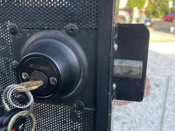 Outdoor Gate Deadbolt Replacement: step 5, image 2 of 2