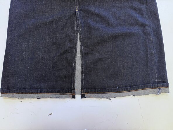 How to Shorten a Denim Skirt While Maintaining the Original Hem: step 6, image 3 of 3