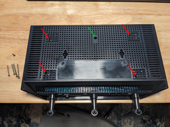 Netgear Nighthawk R6700 Demontage, Schroeven verwijderen: stap 1, afbeelding 1 van 1