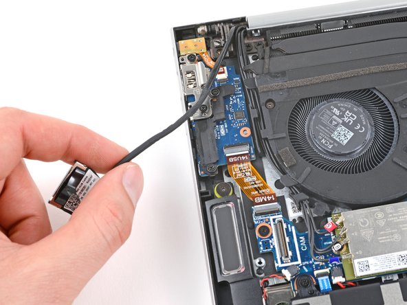 HP EliteBook 845 G9 Display Assembly Replacement, De‑route the cables: crwdns2935265:010crwdnd2935265:02crwdnd2935265:03crwdne2935265:0