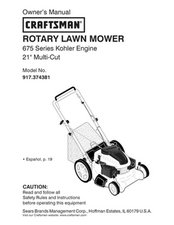 Craftsman rotary lawn discount mower 675 series