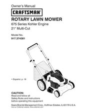 Craftsman rotary lawn discount mower 675 series