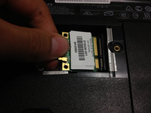 HP G60 Wi-Fi Card Replacement, Unlock Wi-Fi card: crwdns2935265:03crwdnd2935265:02crwdnd2935265:03crwdne2935265:0