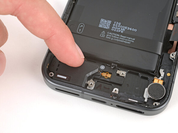 Google Pixel 9a Loudspeaker Replacement, Install the loudspeaker: step 30, image 3 of 3