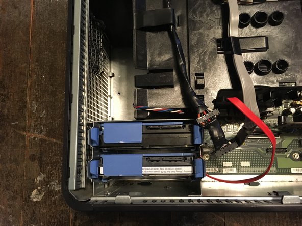 Dell Optiplex GX620 Front panel Replacement, Unplug your hard drive.: step 4, image 2 of 3