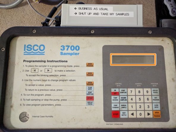 Autosampler Installation Procedure (For Old Version), put autosampler in "node trigger mode": step 6, image 3 of 3