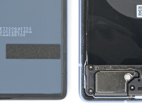 Google Pixel 7a Loudspeaker Replacement, Soften the left edge adhesive: step 13, image 2 of 2