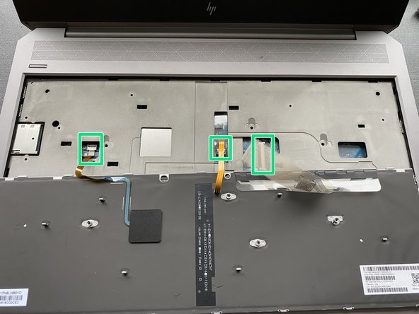 HP ZBOOK 15 G5 Motherboard Replacement, Removing the Keyboard: crwdns2935265:03crwdnd2935265:02crwdnd2935265:02crwdne2935265:0