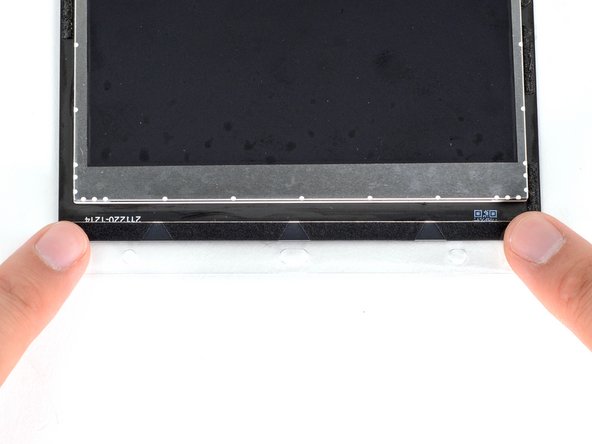 Steam Deck Screen Replacement, Align and place the adhesive strips: crwdns2935265:041crwdnd2935265:02crwdnd2935265:03crwdne2935265:0