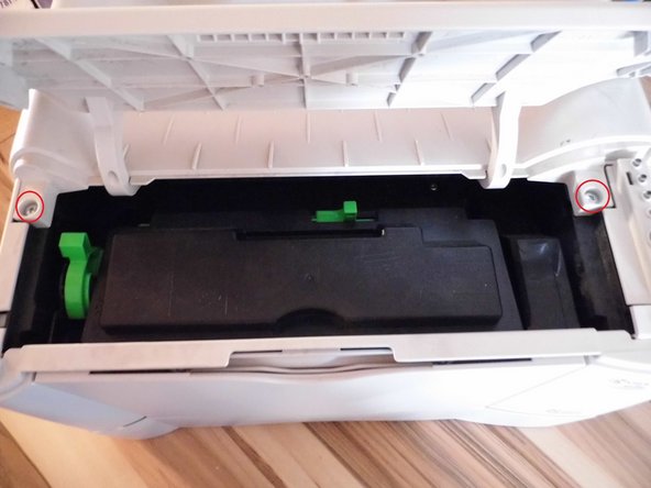 Replace Kyocera FS-1010 sponge rubber, Remove top cover: crwdns2935265:03crwdnd2935265:02crwdnd2935265:02crwdne2935265:0