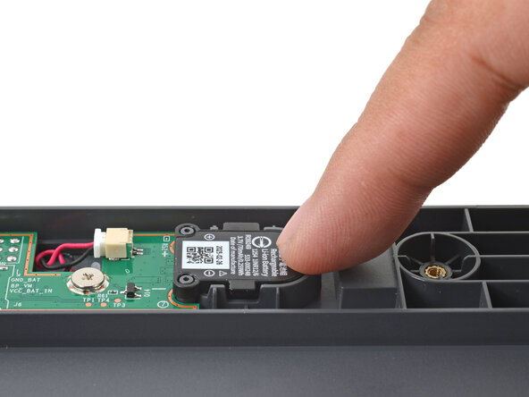 Logitech Signature Slim Solar+ Battery Replacement, Install the replacement battery: crwdns2935265:07crwdnd2935265:03crwdnd2935265:03crwdne2935265:0