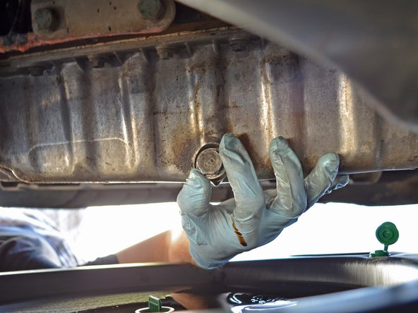 Watch the draining oil for shiny specks. Metal flakes in the oil could mean that there is a serious problem with your engine internals.