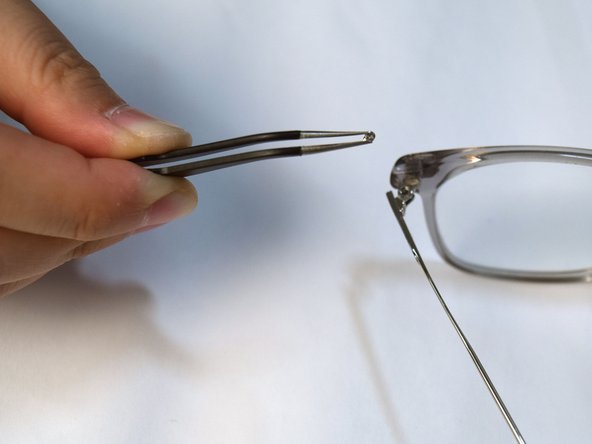 How to Repair Warped Eyeglasses Arm Joint and Replace the Screw: step 5, image 1 of 3