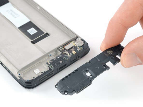 Xiaomi Poco M3 Screen Replacement, Remove the loudspeaker assembly: crwdns2935265:023crwdnd2935265:03crwdnd2935265:03crwdne2935265:0