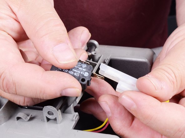 LG Refrigerator Water Dispensing Switch Testing and Replacement, Disconnect the water dispensing switch: crwdns2935265:015crwdnd2935265:02crwdnd2935265:02crwdne2935265:0