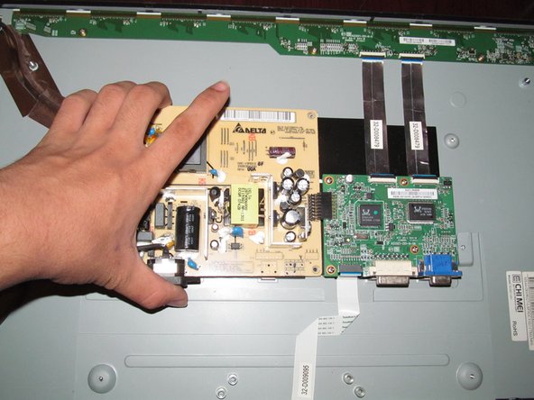 Acer AL2216W Capacitor Replacement, Remove the power supply: crwdns2935265:013crwdnd2935265:02crwdnd2935265:03crwdne2935265:0