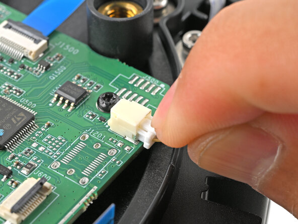 Logitech RS50 Base Slip Ring vervangen, De temperatuursensor van de behuizing loskoppelen: stap 12, afbeelding 2 van 3