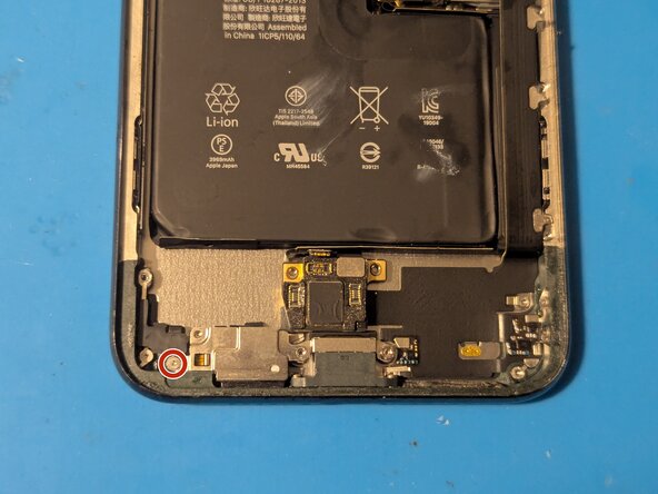 iPhone 11 Pro Max Lightning Connector Assembly Replacement, Remove the barometric sensor cover screw: step 39, image 1 of 2