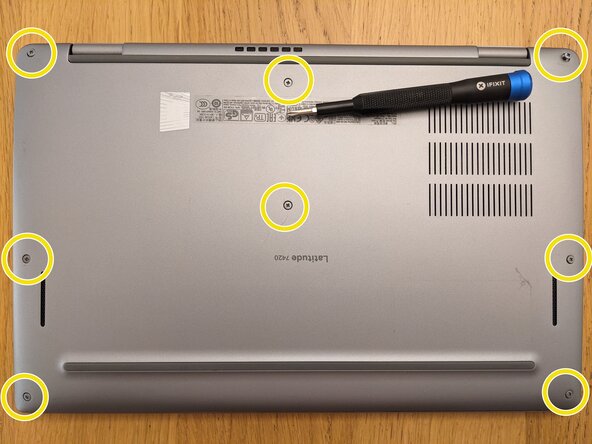 Dell latitude 7420 BIOS Admin Password Reset, Open the machine: crwdns2935265:02crwdnd2935265:01crwdnd2935265:01crwdne2935265:0