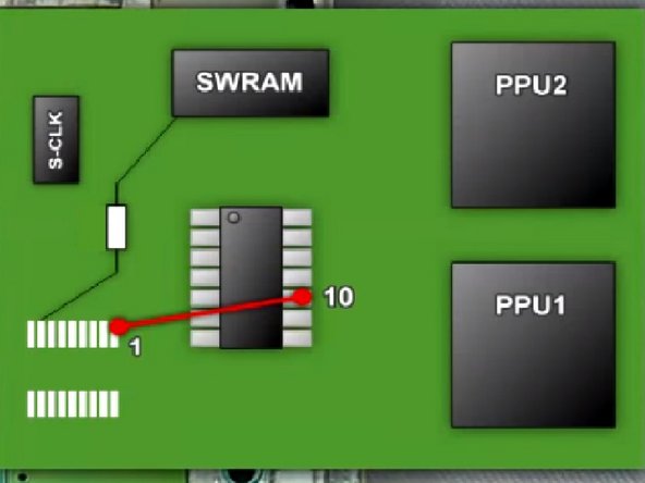 Super Nintendo 50/60 Hz Switchless Mod + LED Mod
