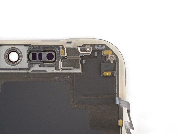 iPhone 17 Pro Screen Replacement, Remove the front sensors screws: crwdns2935265:024crwdnd2935265:02crwdnd2935265:02crwdne2935265:0