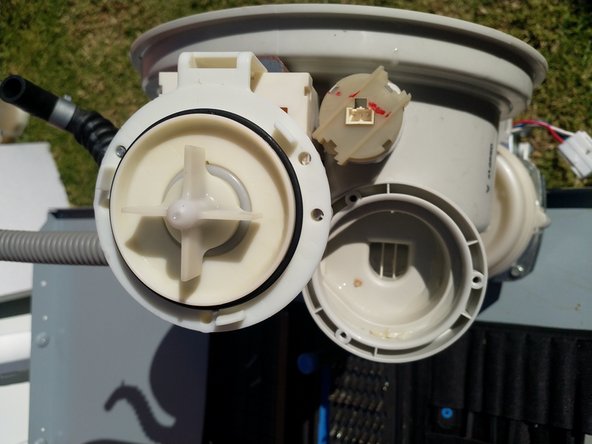LG LD-2131SH Dishwasher Drain Pump Replacement, Pump Removal: step 12, image 2 of 2