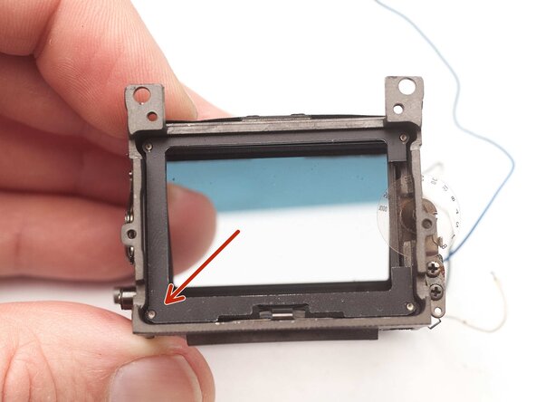 Pentax MX Viewfinder Disassembly, Remove focusing screen seat: step 12, image 1 of 1