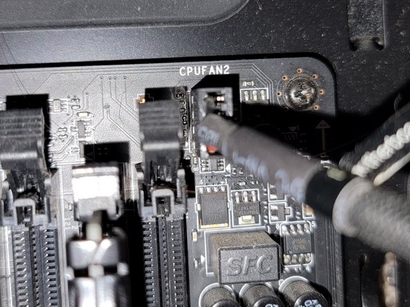 Connecting Cables to the Motherboard, CPU Fan 2: crwdns2935265:04crwdnd2935265:02crwdnd2935265:02crwdne2935265:0