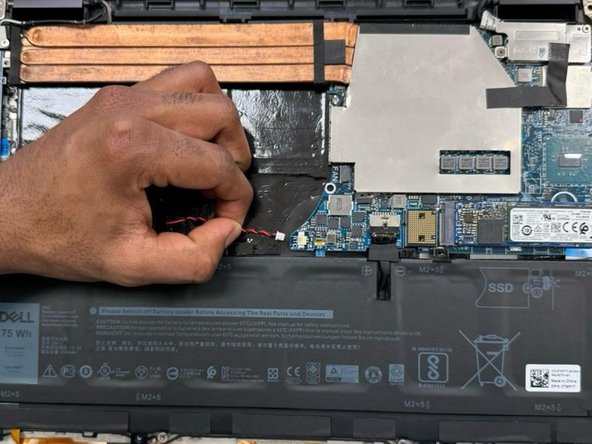 Dell XPS 15 9575 CMOS Battery Replacement, CMOS battery: crwdns2935265:012crwdnd2935265:03crwdnd2935265:03crwdne2935265:0