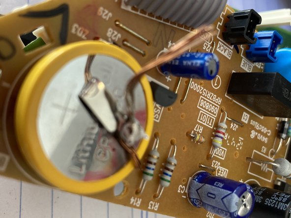 Zojirushi Rice Cooker Model NS-LAC05  Battery Replacement, Solder in new battery: crwdns2935265:05crwdnd2935265:02crwdnd2935265:02crwdne2935265:0