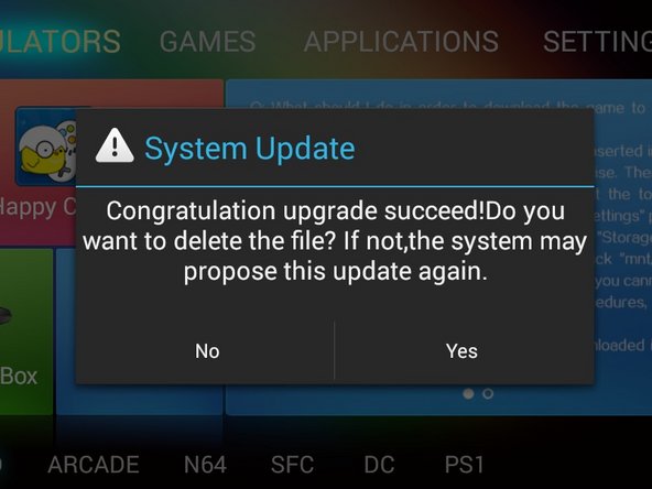 How to ROOT the GPD XD, Install Root ( update.zip ): step 4, image 2 of 2