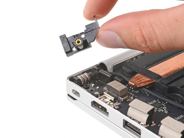 Razer Blade 15" (2020) Screen Replacement, Remove the left hinge cover: crwdns2935265:020crwdnd2935265:02crwdnd2935265:02crwdne2935265:0