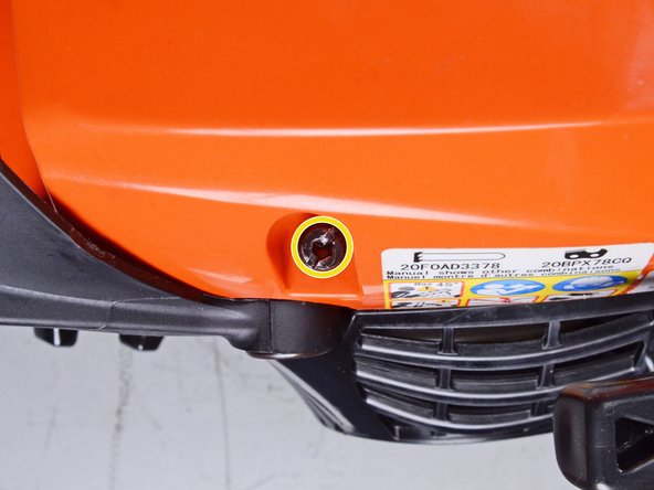 Echo Chain Saw CS4910 2020 Oiler System Replacement, Unfasten the engine cover: crwdns2935265:023crwdnd2935265:02crwdnd2935265:02crwdne2935265:0