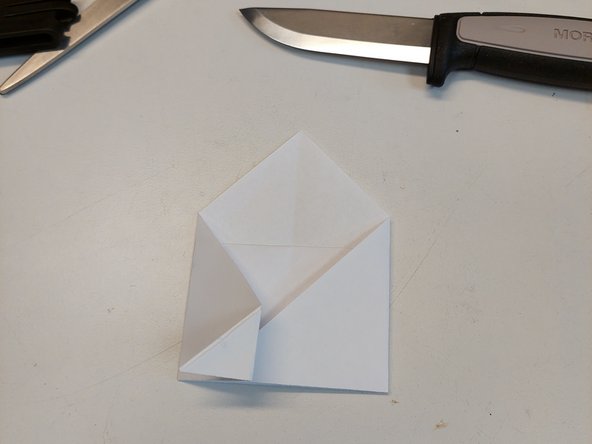 SMD resistors organizer, origami pocket (step2): 手順 3、 3の画像 2