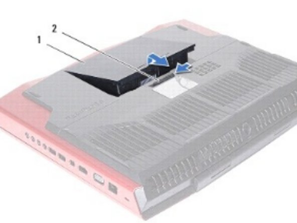 Dell Alienware M18x Battery Pack Replacement, Align the Tabs: crwdns2935265:04crwdnd2935265:01crwdnd2935265:01crwdne2935265:0