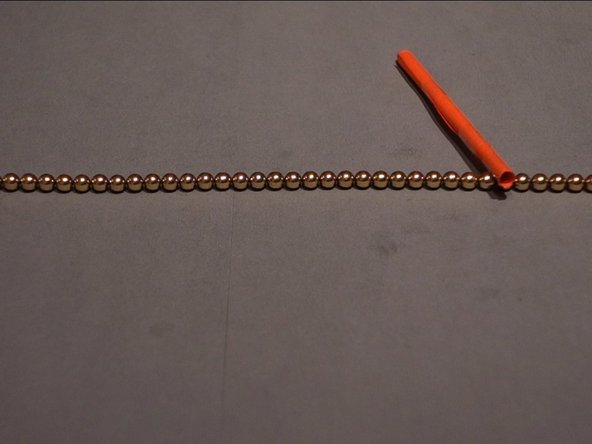 Creating a chain bracelet, Count out spheres: step 11, image 3 of 3