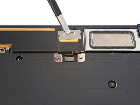 MacBook Air 2022 (M2) Left Speaker Replacement, Remove the speaker cable covers: crwdns2935265:012crwdnd2935265:02crwdnd2935265:03crwdne2935265:0