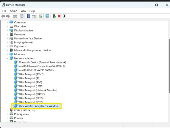 How to install the Xbox One Wireless Receiver (1713, Windows 10/11), Plug and play/Windows update (Windows 11): crwdns2935265:03crwdnd2935265:03crwdnd2935265:03crwdne2935265:0