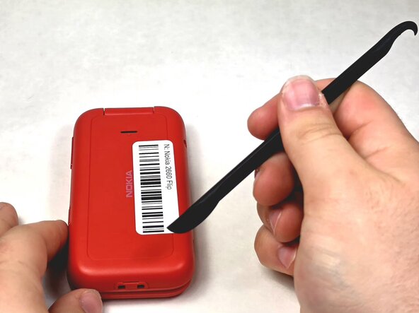 Nokia 2660 Flip Screen Replacement, Battery: step 1, image 2 of 3
