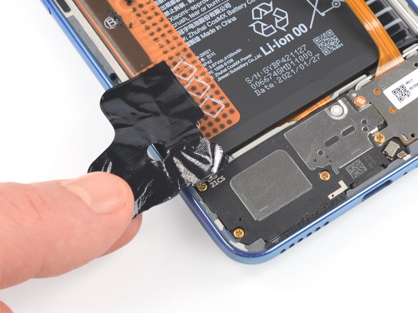 Xiaomi Mi 11 Lite Battery Replacement, Remove the graphite film: crwdns2935265:012crwdnd2935265:03crwdnd2935265:03crwdne2935265:0