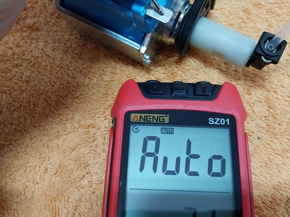 Nespresso/Nescafé Dolce Gusto water pump functionality check: crwdns2935265:06crwdnd2935265:02crwdnd2935265:02crwdne2935265:0