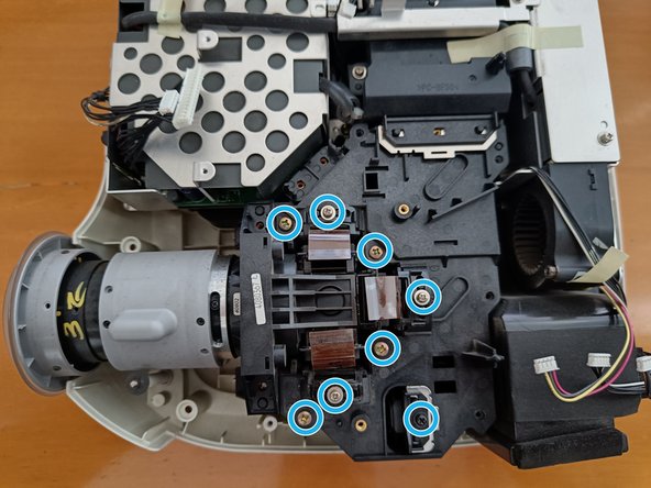 NEC VT570 Dismantling, Removing mirrors and filters: crwdns2935265:05crwdnd2935265:02crwdnd2935265:03crwdne2935265:0