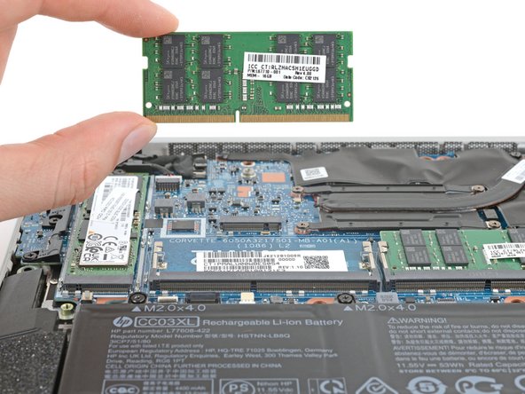 HP EliteBook 840 Aero G8 Memory Module Replacement, Remove the memory module: crwdns2935265:010crwdnd2935265:03crwdnd2935265:03crwdne2935265:0