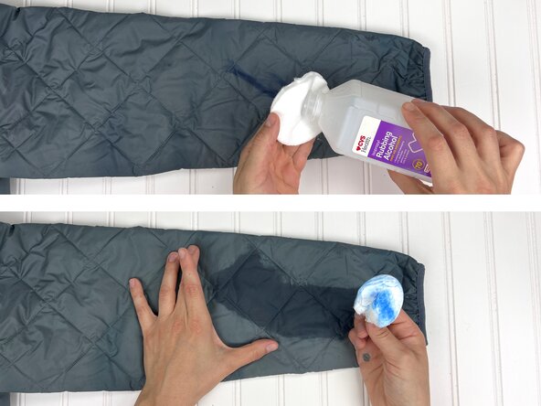 How to Spot Clean Technical Gear, Rubbing alcohol for inks and oils: crwdns2935265:04crwdnd2935265:02crwdnd2935265:03crwdne2935265:0