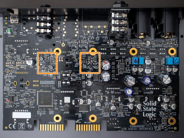 Solid State Logic SSL 2 Teardown, Investigate the +48V phantom power supply: crwdns2935265:015crwdnd2935265:03crwdnd2935265:03crwdne2935265:0