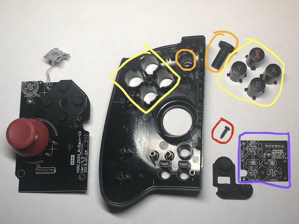 Right Controller, Top main and bottom boards: crwdns2935265:08crwdnd2935265:02crwdnd2935265:03crwdne2935265:0